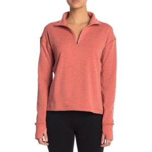 Outdoor Voices Fleece Half Zip Clay Pink
